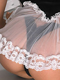  Sexy French maid loves to pose in front of the camera!